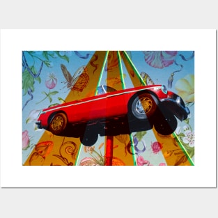 John Margolies Car Sign Remix Posters and Art